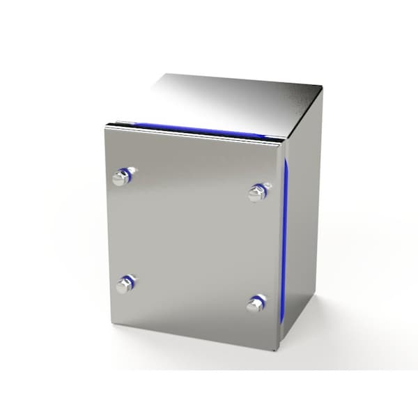 Fasteners Electrical Enclosures, 6-1/2 in H, 4 in D, 5-1/2 in W, NEMA 3R, 4, 4X, 12, 13